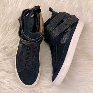 Nike blazer mid zebra belted ankle sneakers